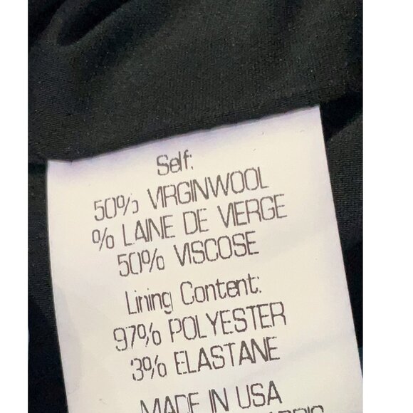 $335 THEORY Balbina Drapey Wool-Blend Dress with Ruching Detail. Size 2. - Picture 6 of 8